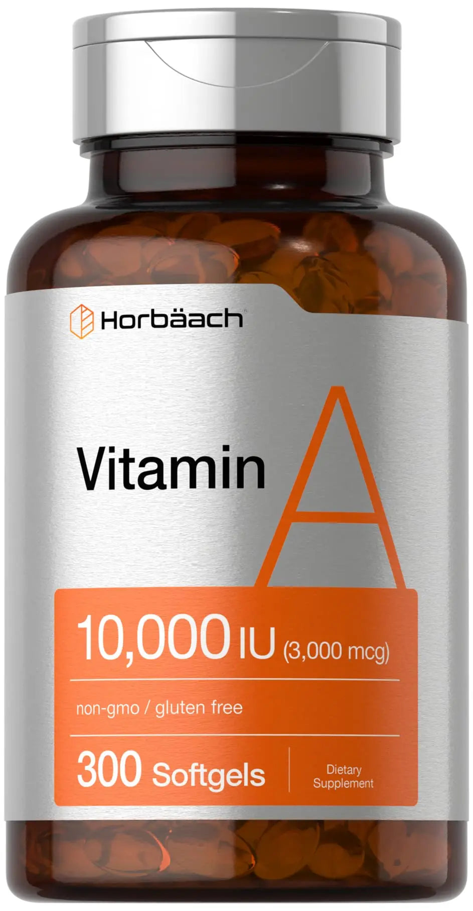Vitamin A 10000 IU Softgels | 300 Count | Non-GMO, Gluten Free Supplement | by Horbaach Horbäach Au supplements