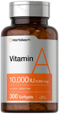 Vitamin A 10000 IU Softgels | 300 Count | Non-GMO, Gluten Free Supplement | by Horbaach Horbäach Au supplements
