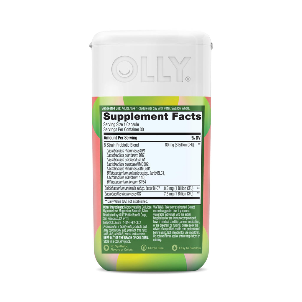 OLLY Big 10 Probiotic, Supports a Healthy Gut Microbiome,* 10 Billion CFUs, 30 Day Supply - 30 Count OLLY Au supplements