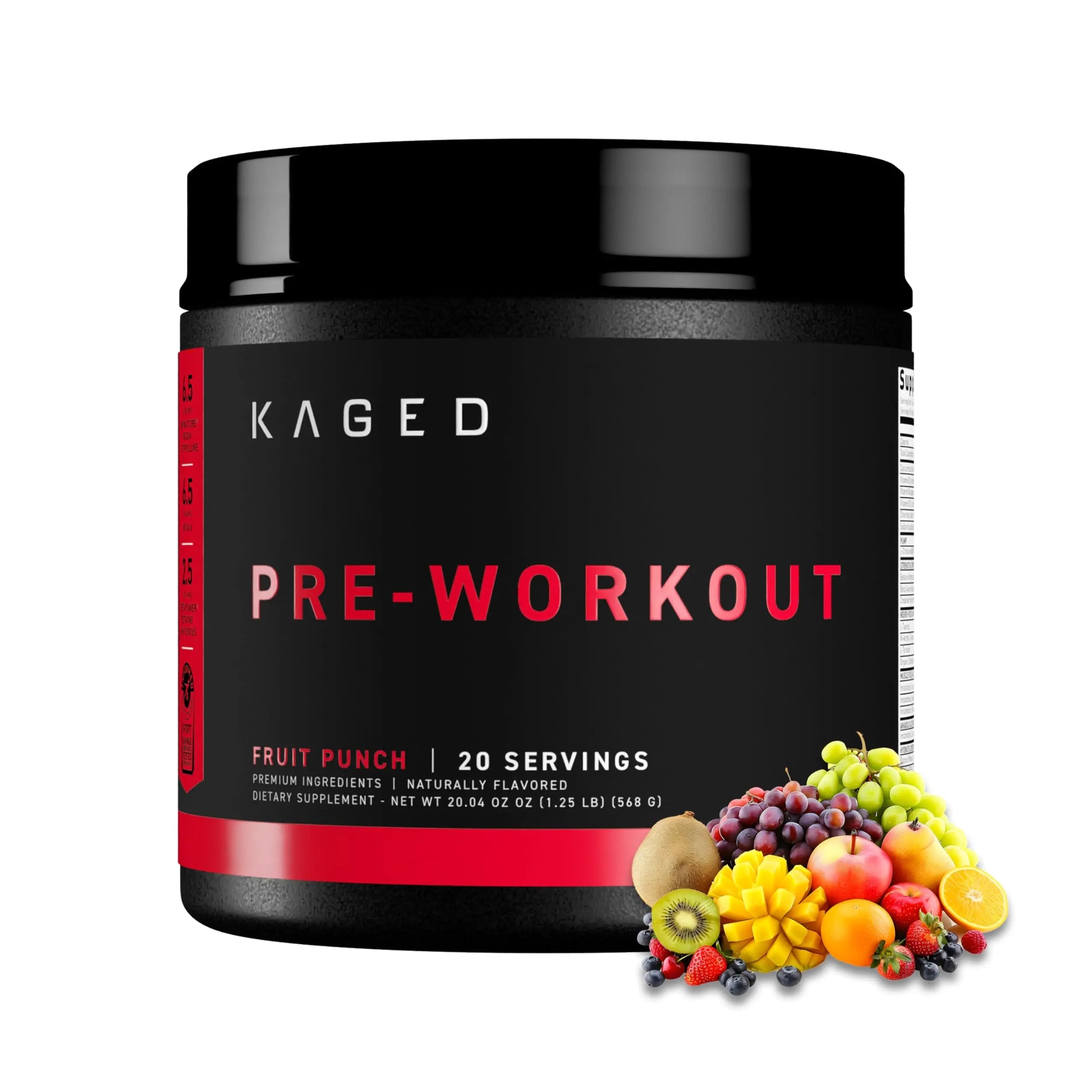 Kaged Stimulant Free Pre Workout Powder | Fruit Punch | Pre-Kaged | Formulated with Creatine, Beta Alanine | No Jitters | 20 Servings Kaged Au supplements