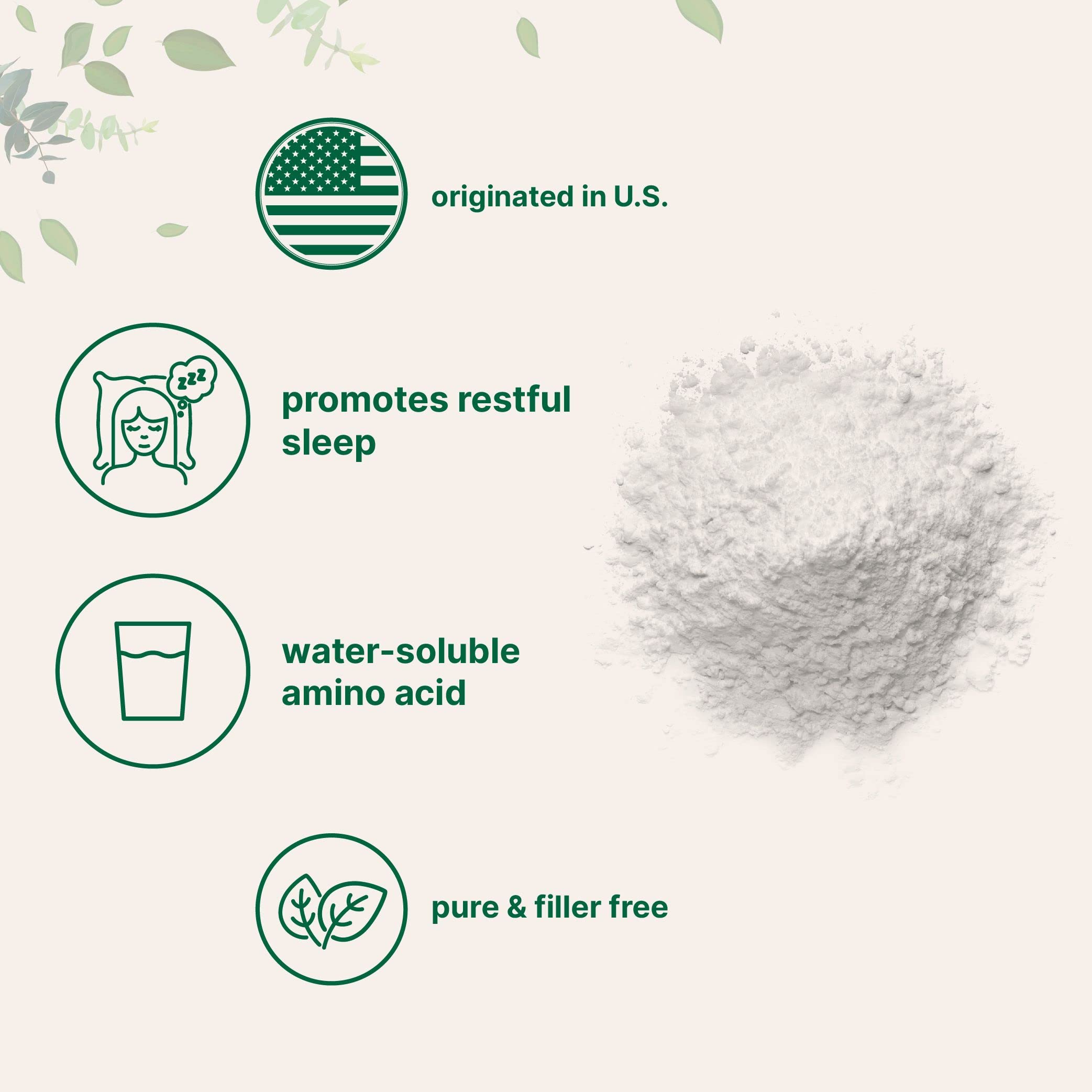 Micro Ingredients Glycine Powder, 1KG (2.2 Pounds), Glycine 1000mg Per Serving, Water Soluble and Products of USA