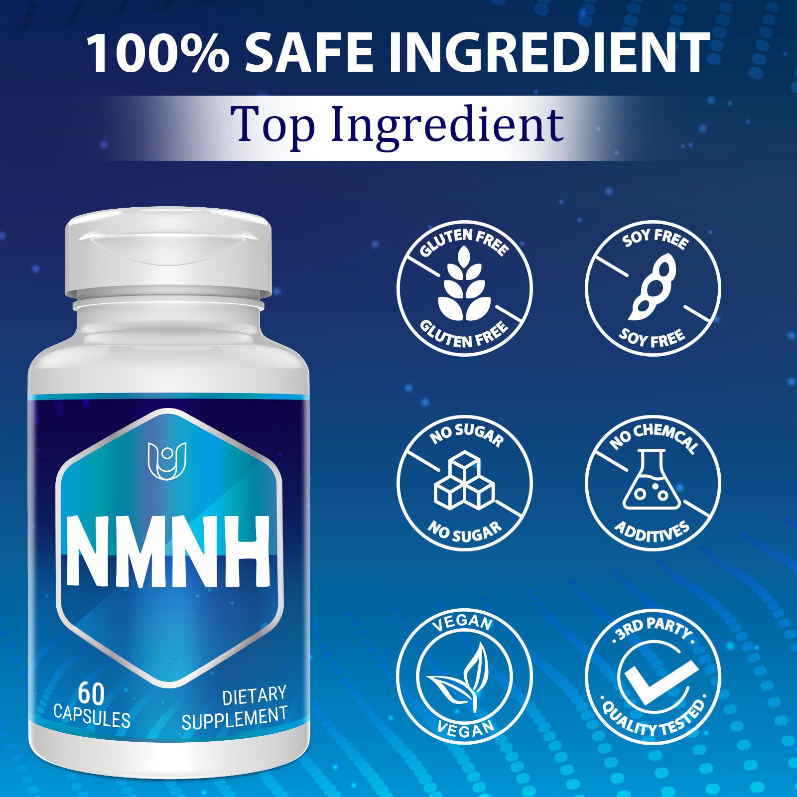 NMNH (Dihydronicotinamide Mononucleotide), NAD Supplement to Boost NAD+ Levels as We Age (May Be More Effective Than Nicotinamide Riboside), NMNH Supplement for Anti-Aging, 60 Capsules (60 Servings) Ucessuyy Au supplements