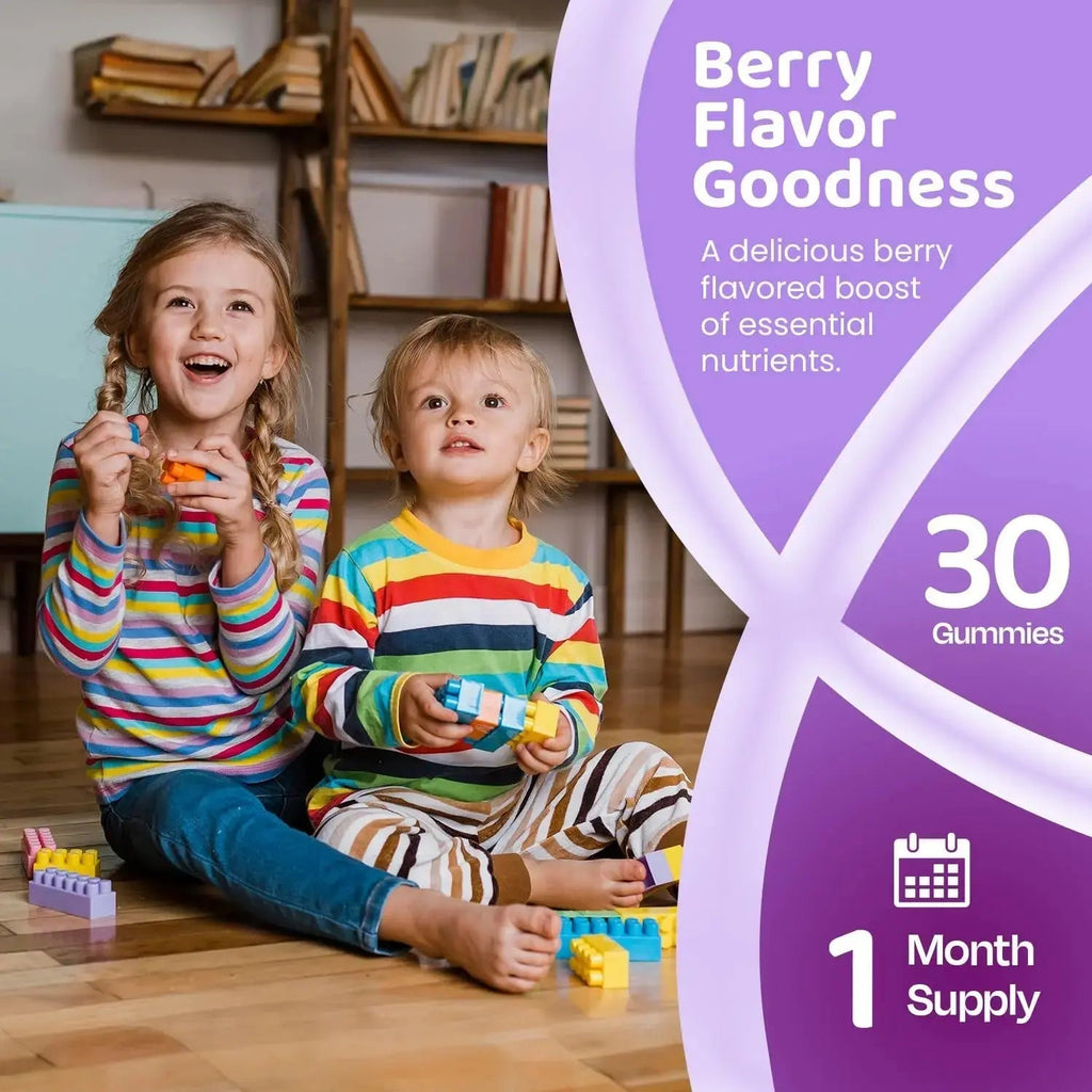 ZettoA Daily Multivitamins for Kids Ages 2+, Berry Gummies with 11 Essential Vitamins & Minerals for Immune Support ZettoA Au supplements