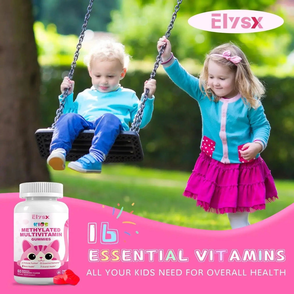 Elysx Kids Methylated Multivitamin Chewable & Liposomal Magnesium Glycinate 400mg Gummies, Immune & Brain, Muscle & Relax Elysx Au supplements