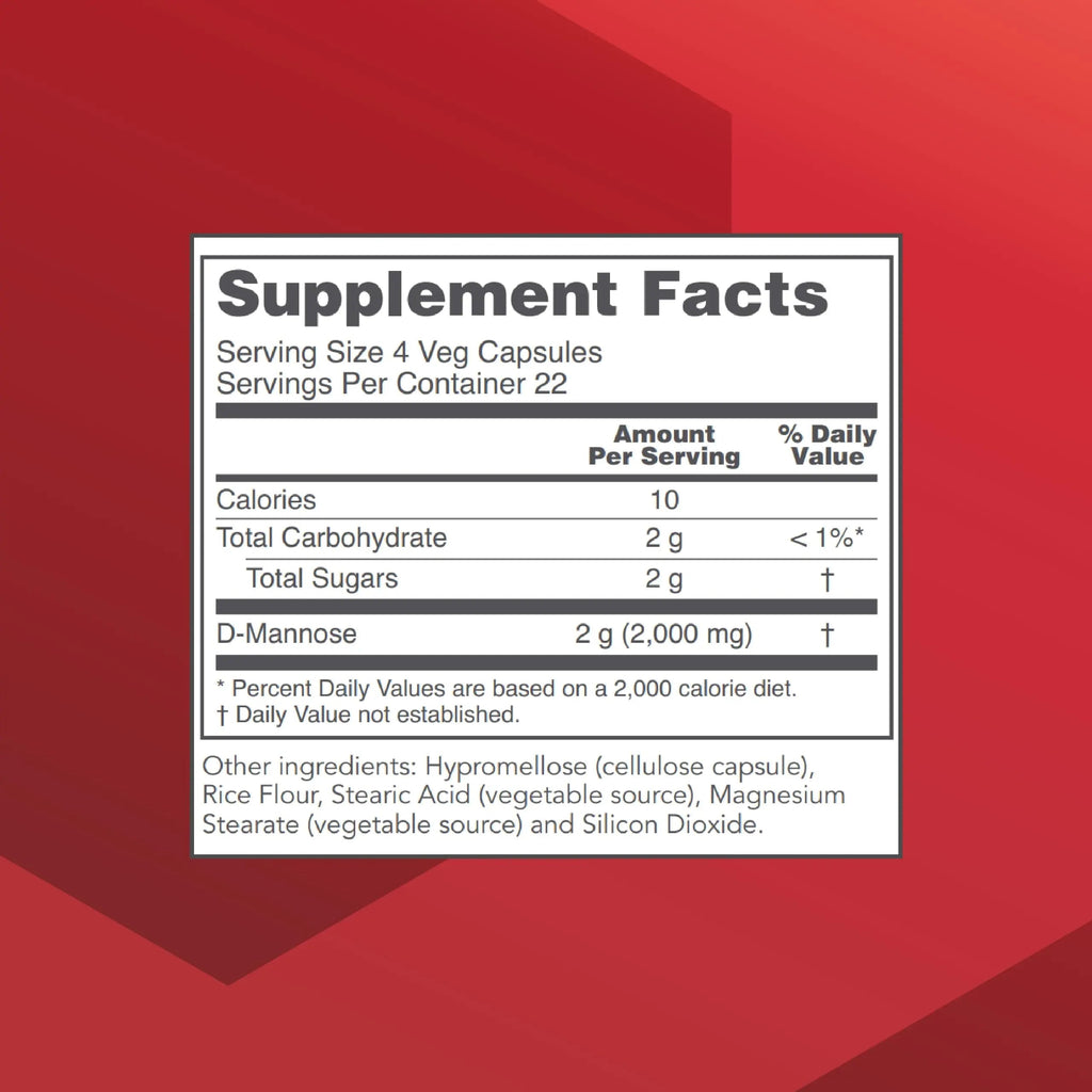 Protocol for Life Balance D-Mannose - 500mg - Bladder Cleanse - Support Healthy Urinary Tract* - For Men & Women - Kosher & Non-GMO - 90 Veg Capsules PROTOCOL FOR LIFE BALANCE Au supplements