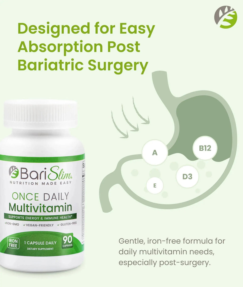 BariSlim Once Daily Bariatric Multivitamin Capsule - Iron-Free Formula - Bariatric Vitamin and Supplement for Post Surgery BariSlim Au supplements