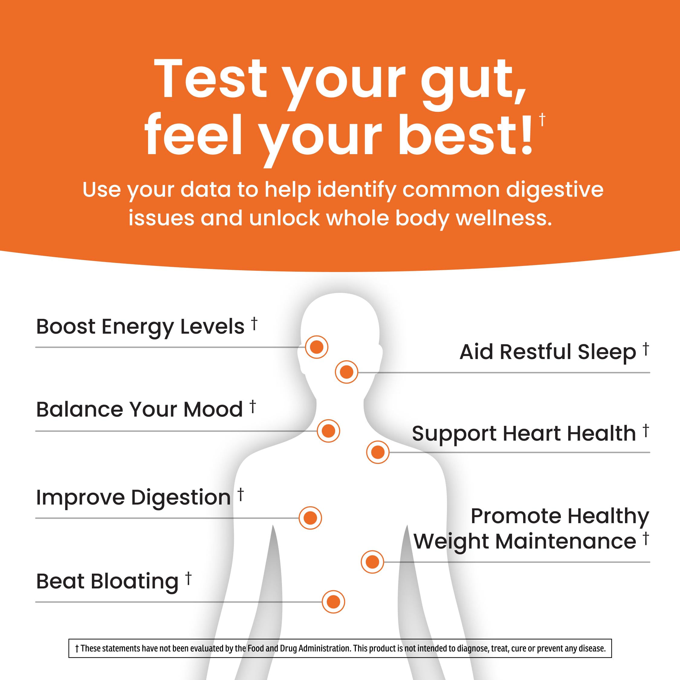 Ombre Gut Health Test Kit - Probiotic Recommender at Home Test for Women & Men - Detailed Custom Gut Microbiome Analysis for Digestive, Immune and Mental Health with Food Suggestions Ombre Au supplements