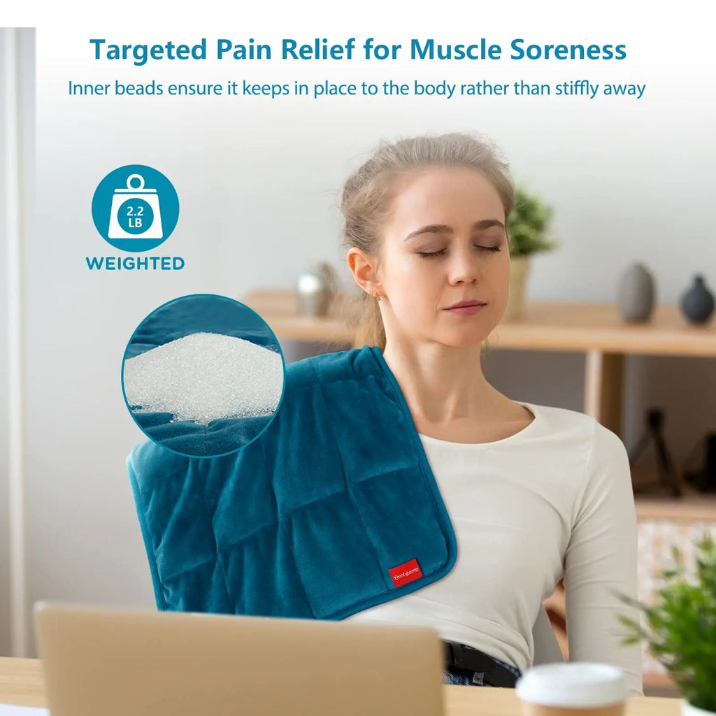 Comfytemp Full Weighted Heating Pad for Back Pain & Cramps Relief, 2.2lb Large Electric Comfytemp Au supplements