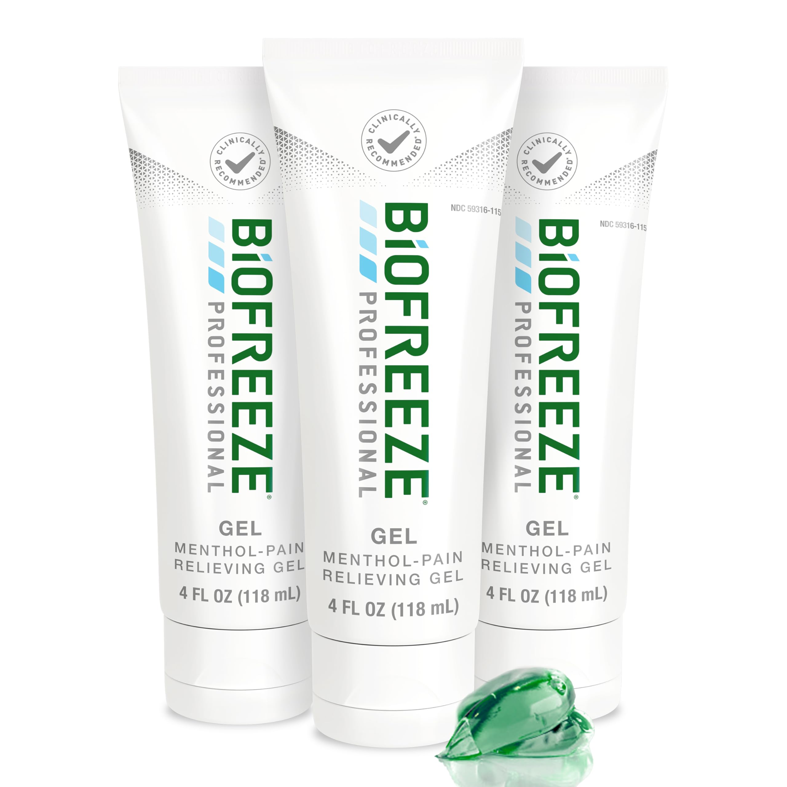 Biofreeze Professional Pain Relief Gel, 4 oz Tube (3-Pack) - Fast, Cooling Relief for Arthritis, Muscle Soreness, Joint, Back, Neck, Knee Pain & More Biofreeze Au supplements