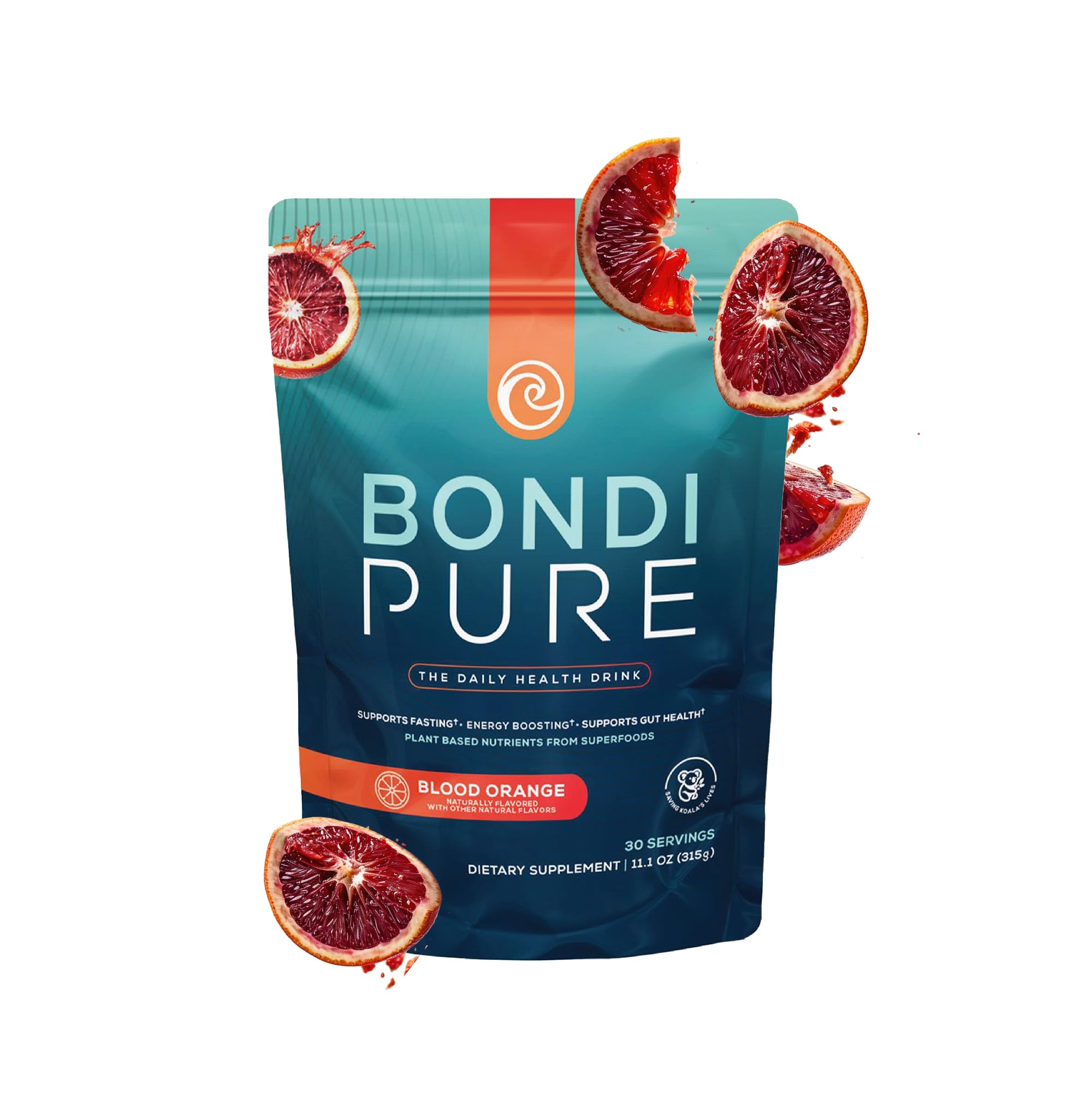 Bondi Pure - Daily Health & Detox Drink - Promote Gut Health & Energy Support During a Cleanse or Intermittent Fasting - Plant-Based Fibers,