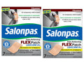 Salonpas Temporary Pain Relieving Flex Patch with Lidocaine 4%, Maximum OTC Strength, Stretchable Thin Fabric, Strong Adhesion, Contours to Body, Apply for Up to 8 Hours 7 ct (Pack of 2) Salonpas Au supplements