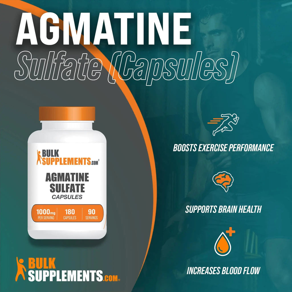BULKSUPPLEMENTS.COM Agmatine Sulfate Capsules - Supplement for Nitric Oxide BULKSUPPLEMENTS.COM Au supplements