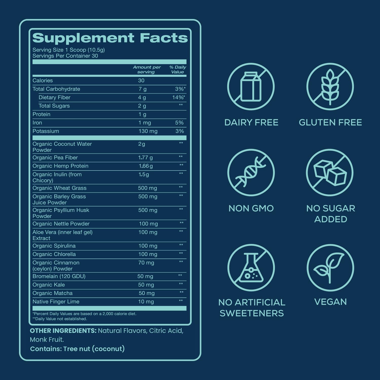 Bondi Pure - Daily Health & Detox Drink - Promote Gut Health & Energy Support During a Cleanse or Intermittent Fasting - Plant-Based Fibers,