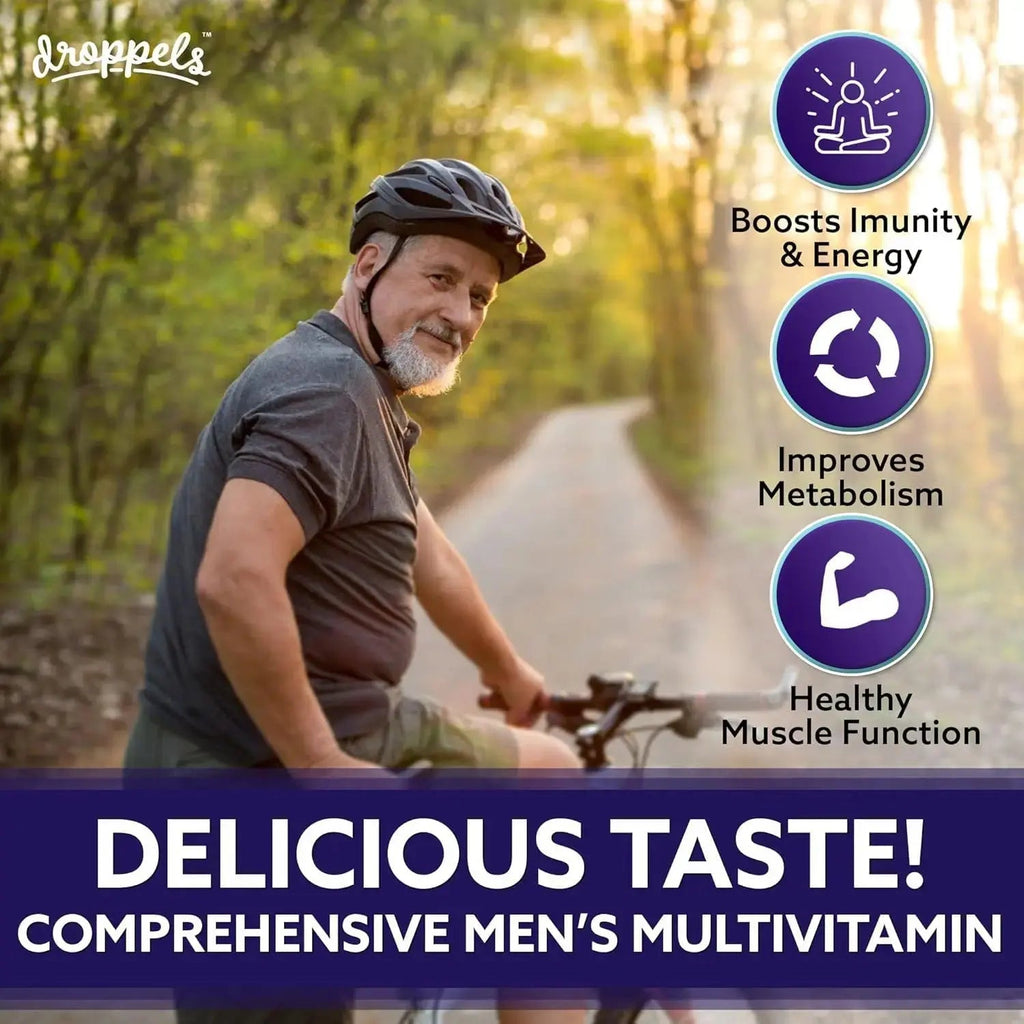Droppels His & Hers Bundle: Men's & Women's Multivitamin Gummies | Vegan, Non-GMO, Pectin-Based | BlackBerry & Peach Tea Flavors Droppels Au supplements