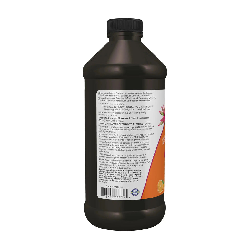 NOW Foods Supplements, Liquid Multi, Tropical Orange Flavor, Fast Absorption, with Added Phytonutrients, 16-Ounce NOW Foods Au supplements
