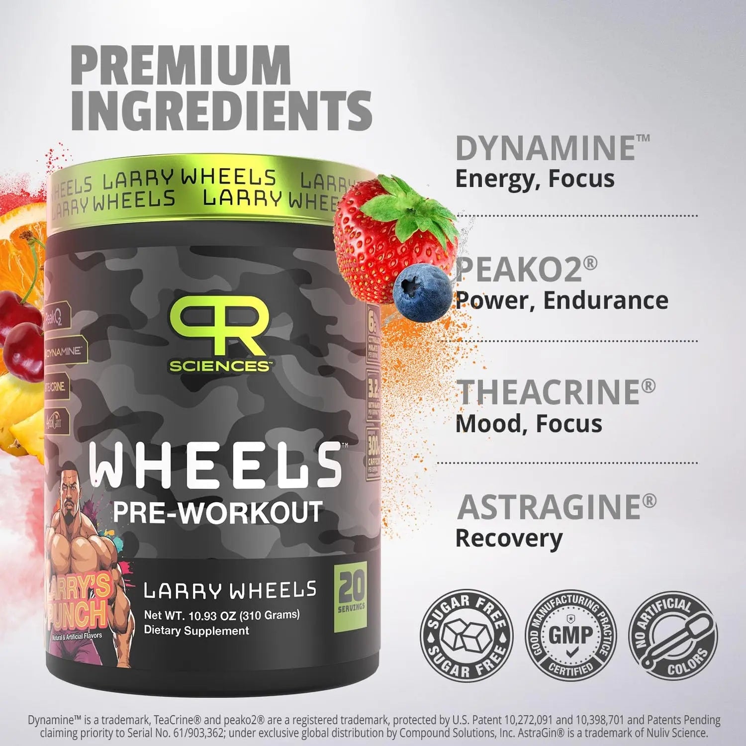 Larry Wheels' PR Preworkout - Enhance Performance with 6g Citrulline, 3.2g Beta Alanine PR Sciences Au supplements