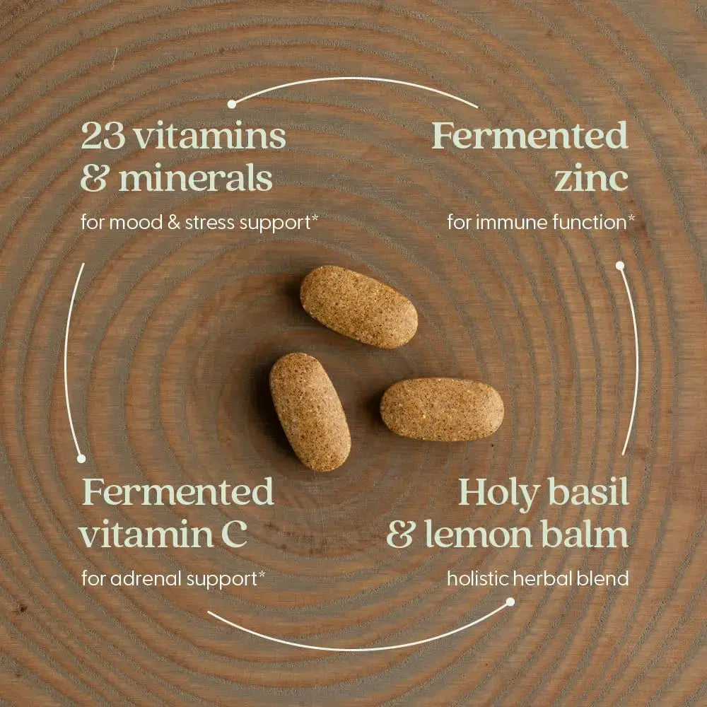 New Chapter Perfect Calm - Daily Multivitamin for Stress & Mood Support with B Vitamins + Holy Basil + Lemon Balm New Chapter Au supplements