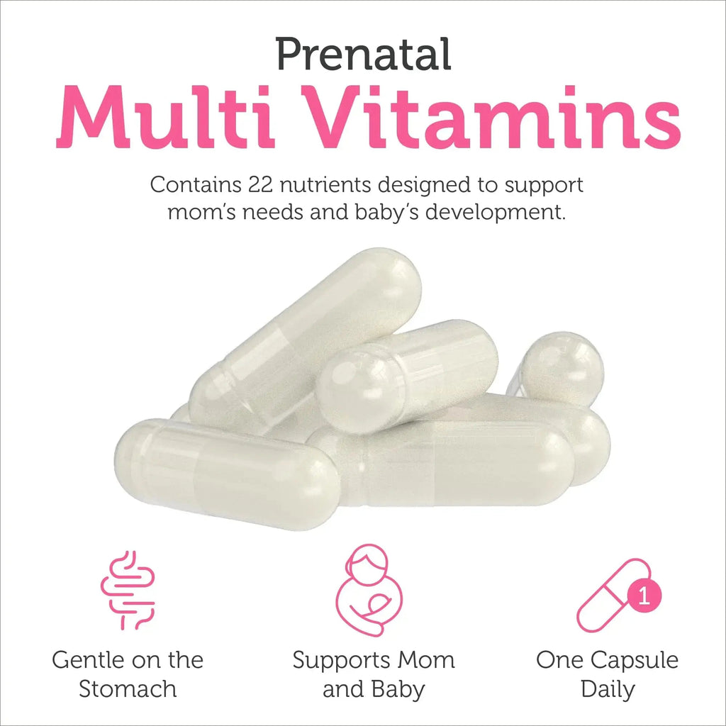Zahler - Total One Prenatal Vitamins for Women (120 Count) Daily Multi Vitamin Prenatals with Folic Acid, Iron, Zinc Zahler Au supplements