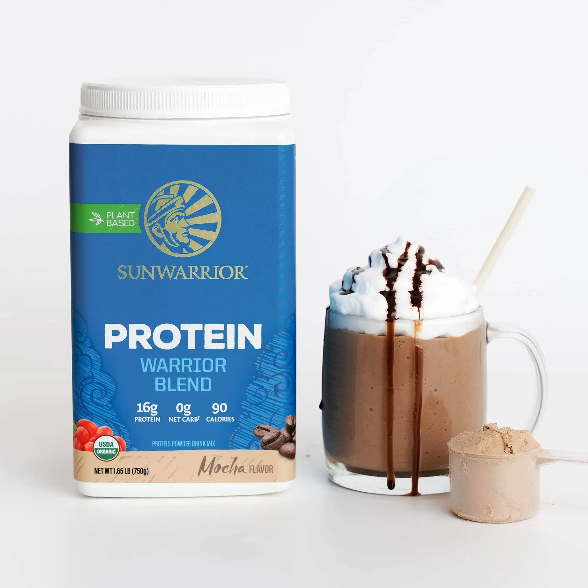 Sunwarrior Warrior Blend, Mocha, 750 Gram Sunwarrior Au supplements