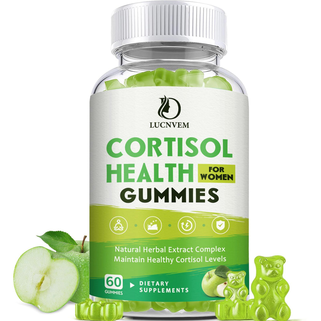 Cortisol Detox for Women Gummies, Cortisol Reducer Detox Manager, Magnesium Ashwagandha Rhodiola Rosea Herbal Complex for Mood/Focus & Sleep, Maintain Healthy Cortisol Levels - 30 Day Vegan Supply LUCNVEM Au supplements