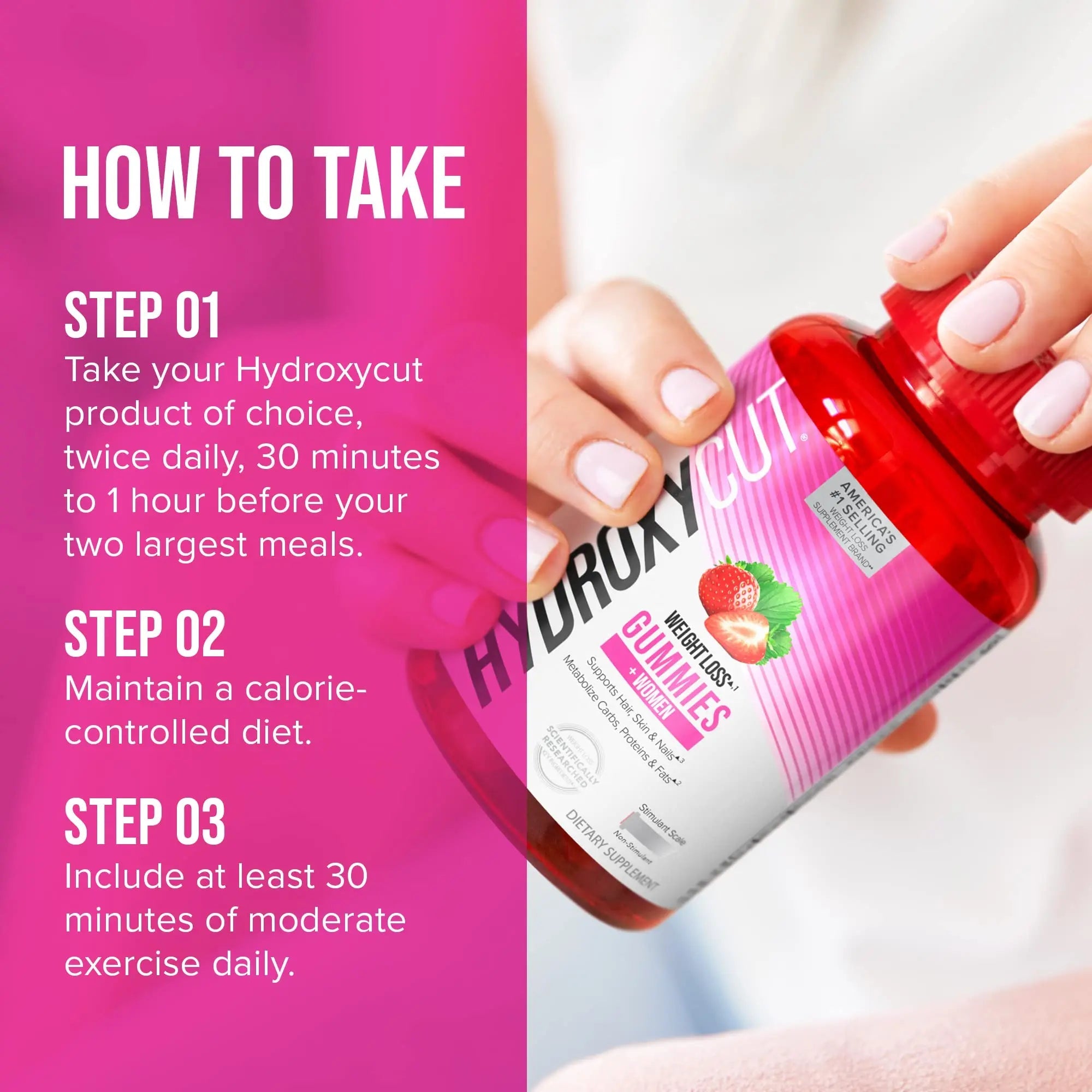 Hydroxycut Gummies + Women Strawberry 90ct Hydroxycut Au supplements