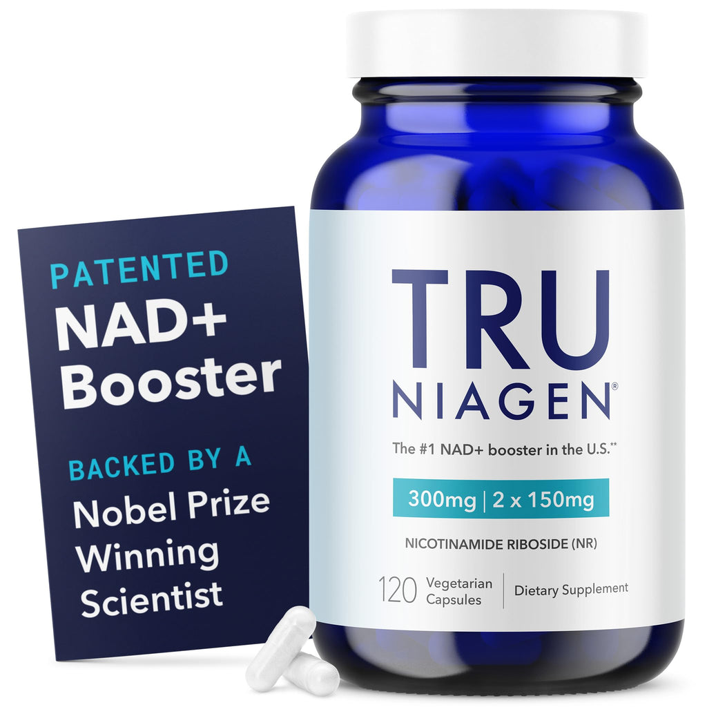TRU NIAGEN Patented NAD Supplement for Brain Function, Anti Aging & Cell Regeneration, Niagen, 60 300mg Servings | Supports Cellular Energy, Muscle | Nicotinamide Riboside (NR) Take 2 Daily | 1 Bottle TRU NIAGEN Au supplements
