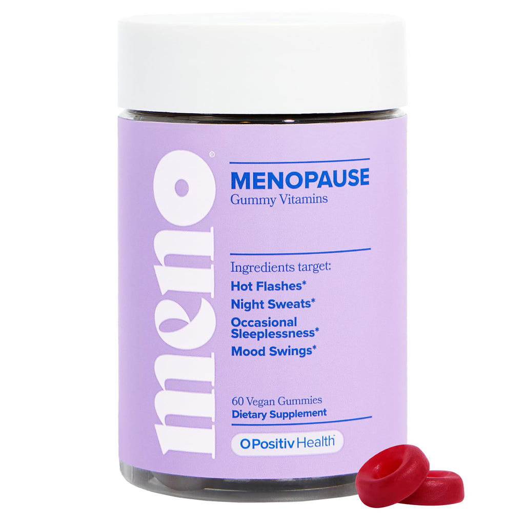 O Positiv MENO Gummies for Menopause, 30 Servings (Pack of 1) - Hormone-Free Supplements for Women with Black Cohosh & Ashwagandha KSM-66 - Helps Alleviate Hot Flashes, Night Sweats, & Mood Swings O Positiv Au supplements
