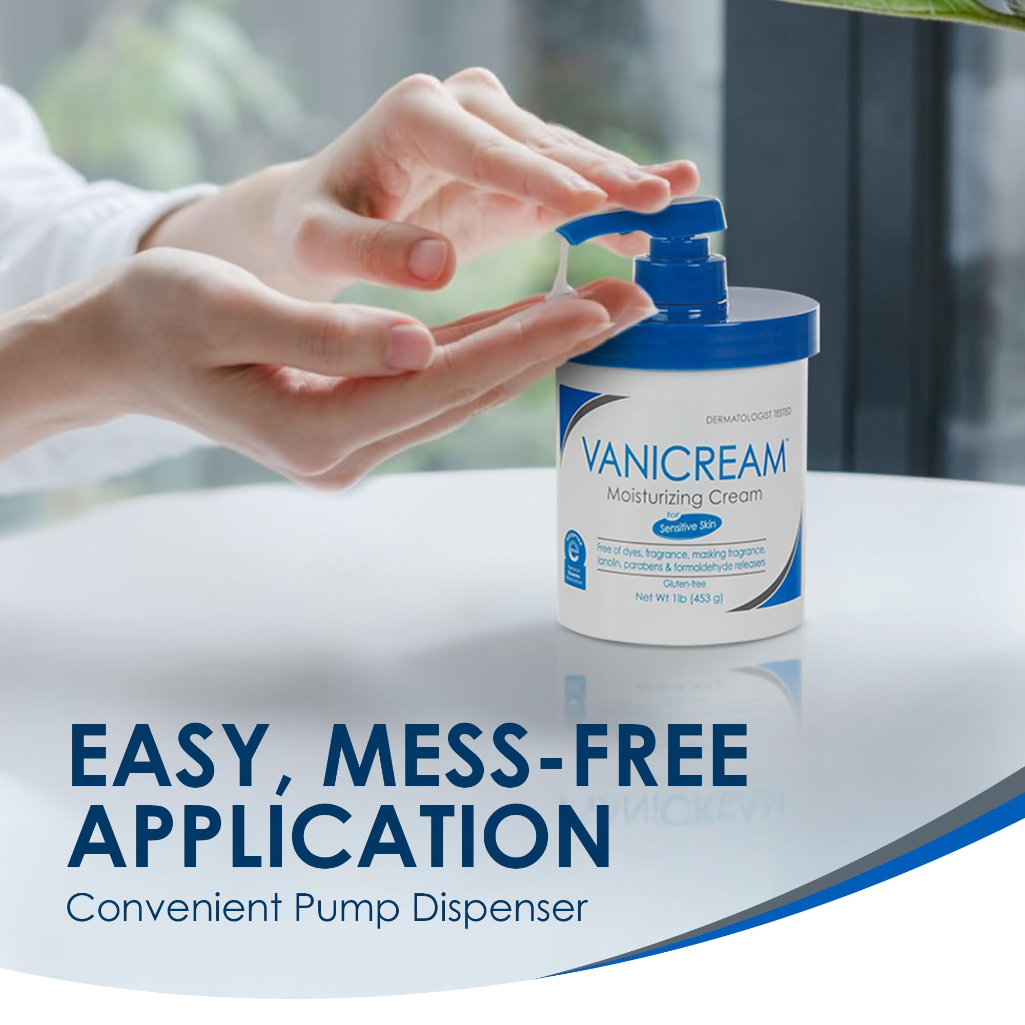 Vanicream Moisturizing Skin Cream with Pump Dispenser - 16 fl oz (1 lb) - Moisturizer Formulated
