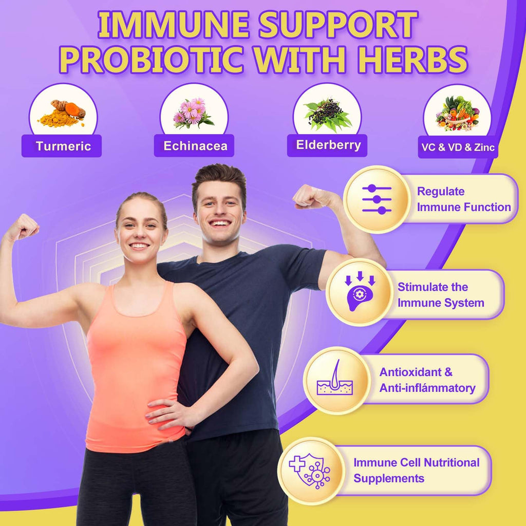 Probiotics for Women & Men Digestive Health，120 Billion CFUs, Prebiotics and Probiotics for Gut Health, D3, Zinc & Immune Support Herbs, Detox Cleanse, 45 Day - 3 Month Supply DRFOSTER Au supplements