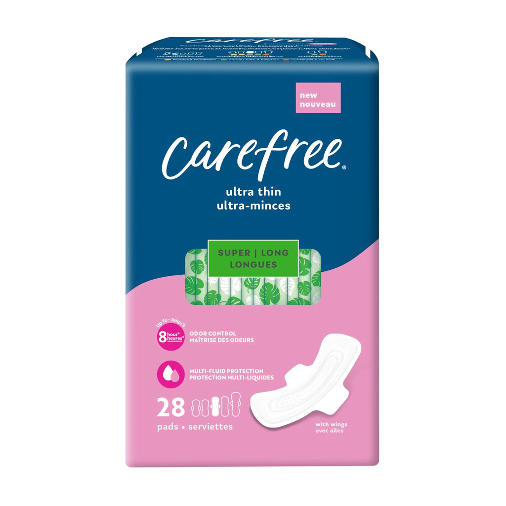 Carefree Ultra Thin Pads, Super/Long Pads With Wings, 28ct Carefree Au supplements
