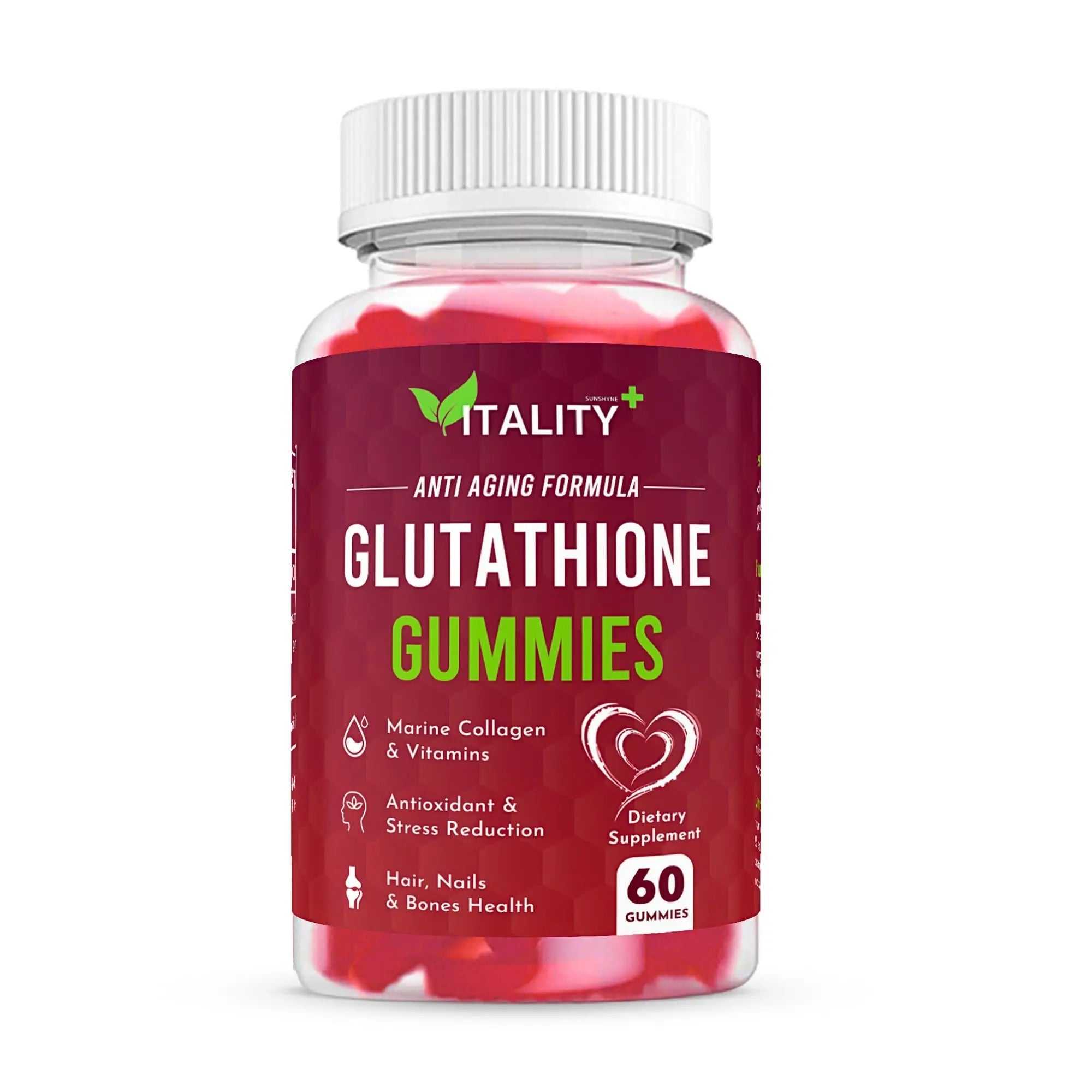 2 Pack Glutathione Gummies | with Marine Collagen | 1050mg per Serving | Antioxidant Support Sunshyne Au supplements