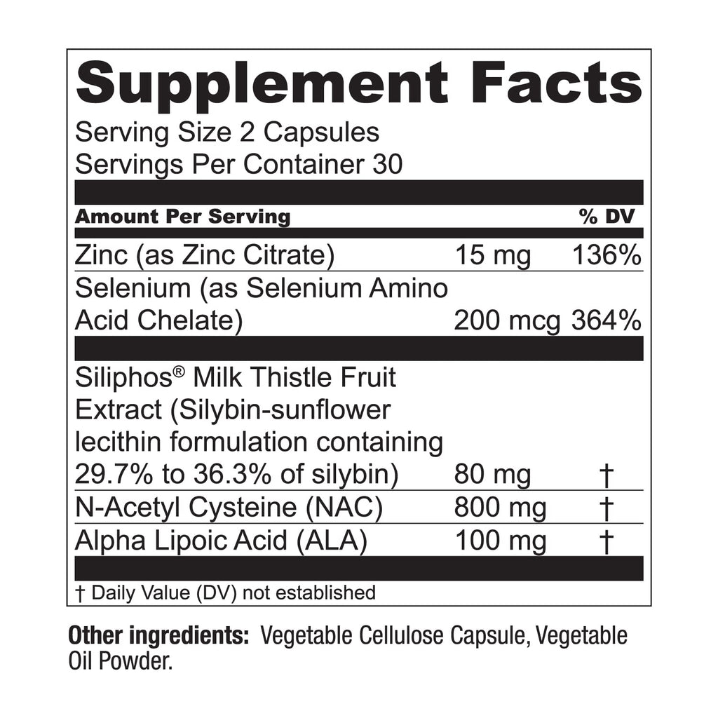 LiverWell Liver Cleanse, Rejuvenation, Metabolic Support - Liver Supplement for Liver Health w/Highly Bioavailable Milk Thistle Extract, N-Acetyl Cysteine,