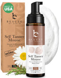 Self Tanner Mousse - USA Made with Natural & Organic Ingredients, Self Tanning Mousse for Dark Fake Tan, Sunless Tanner