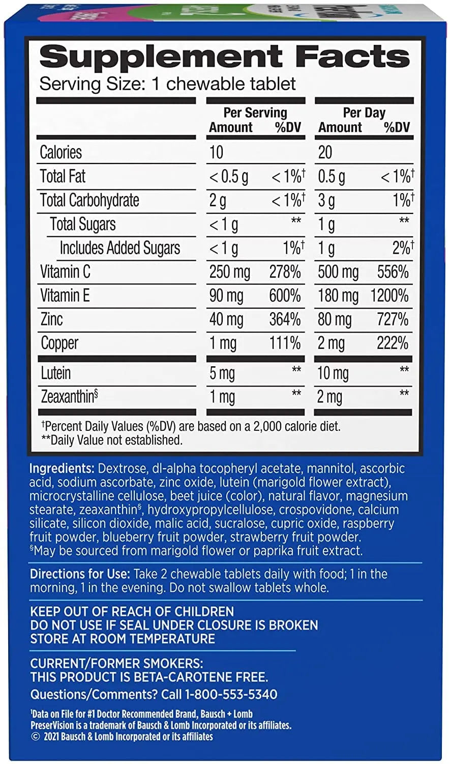 PreserVision AREDS 2 Eye Vitamin & Mineral Supplement, Contains Lutein PreserVision Au supplements