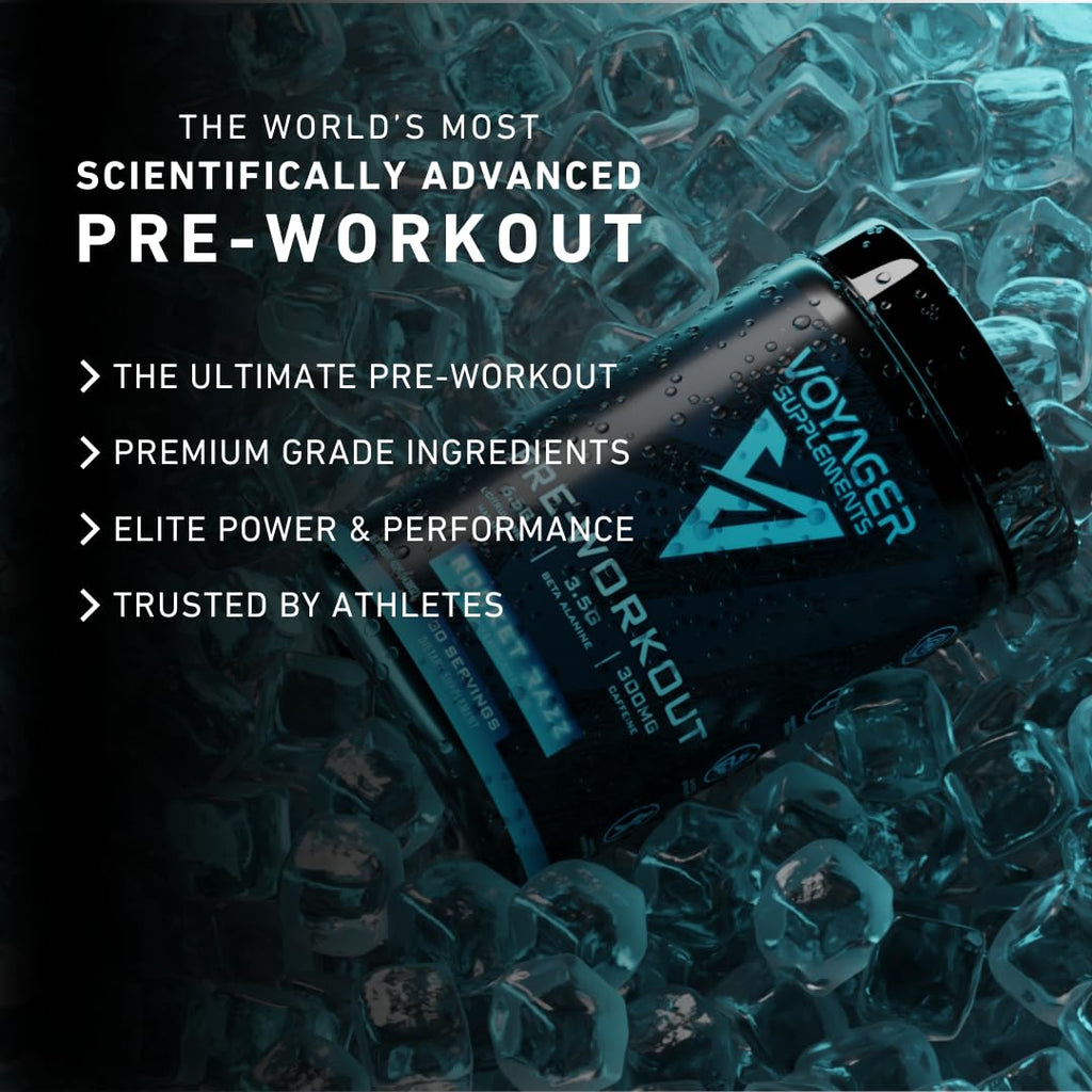 Voyager Supplements Pre-Workout Powder | Rocket Razz | Intense Pump | Maximized Voyager Supplements Au supplements