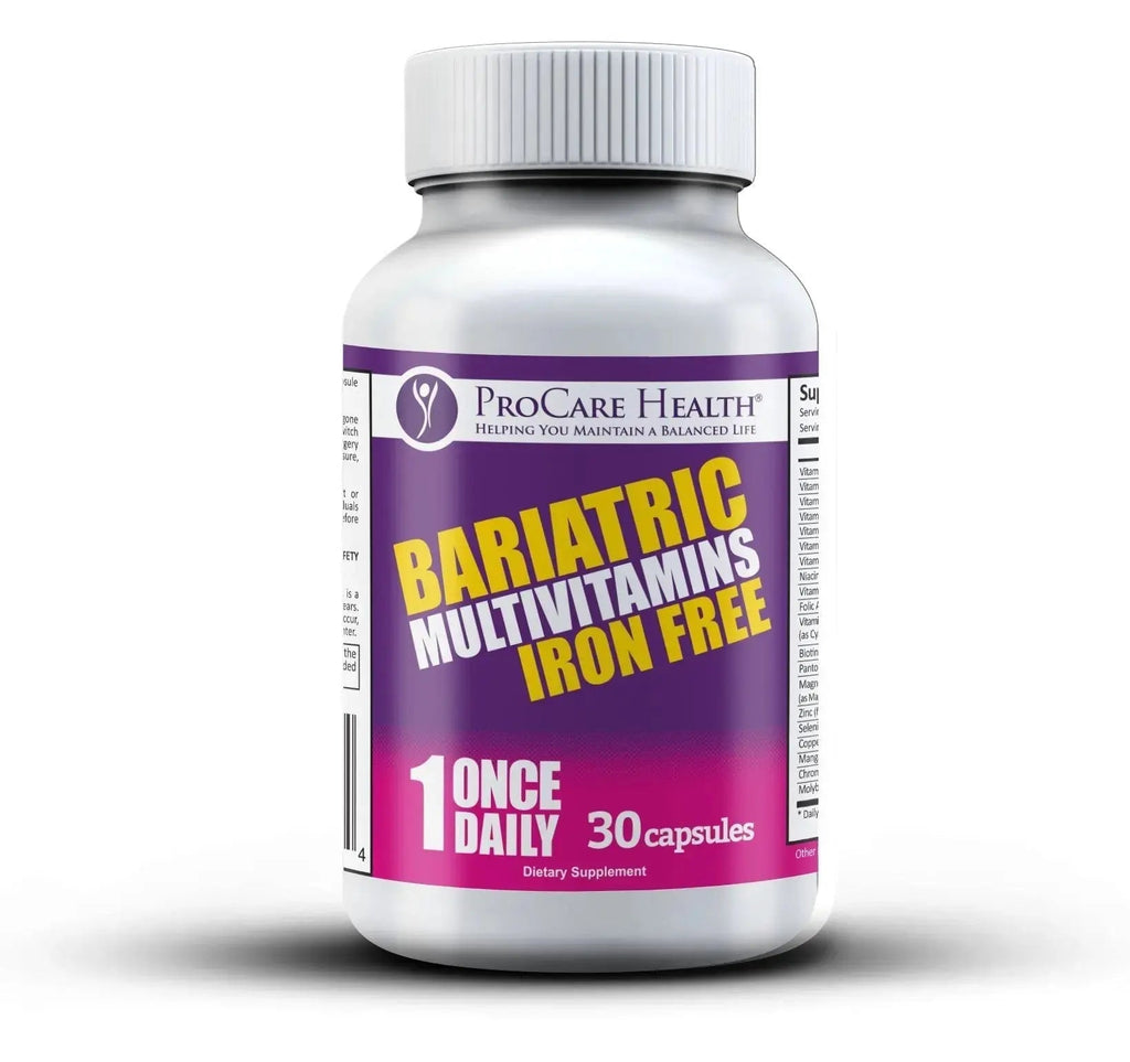 Procare Health Bariatric Multivitamin with Iron Free (30 Fast Dissolving Veggie Capsule) - Bariatric Vitamins for Gastric Sleeve & Gastric Bypass ProCare Health Au supplements