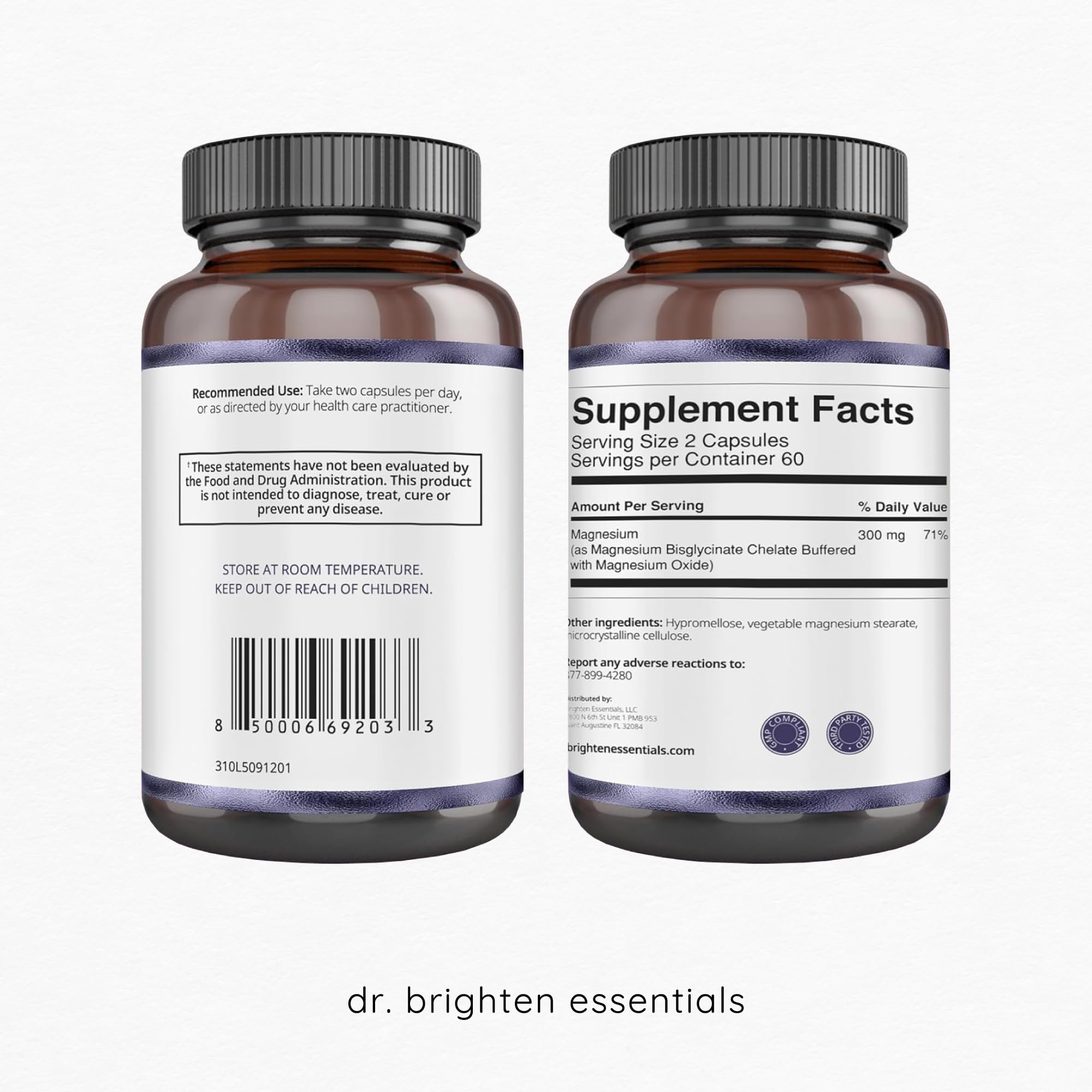 Dr. Brighten Magnesium Plus (as Magnesium Bi-glyncinate) - Beneficial in Maintaining a Healthy Mood, Sleep, Hormone Balance and Reducing Symptoms of PMS and Menstrual Cramps Dr. Brighten Au supplements
