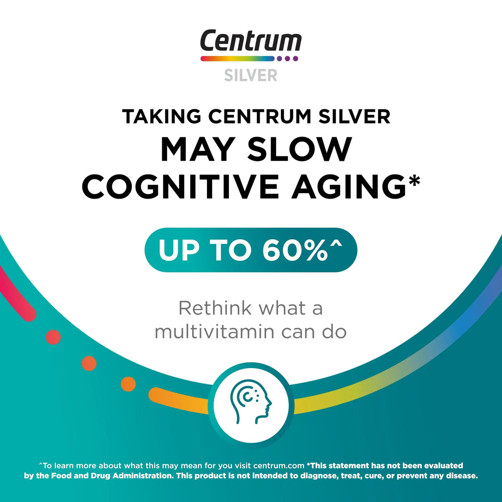 Centrum Silver Women's Multivitamin for Women 50 Plus, Multivitamin/Multimineral Supplement with Vitamin D3, B Vitamins, Non-GMO Ingredients Centrum Au supplements