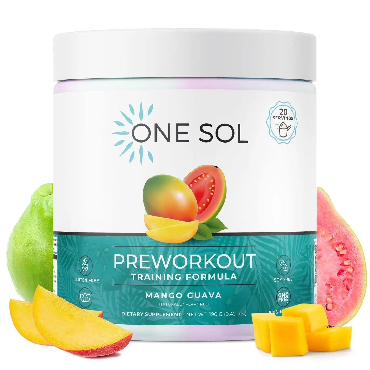One Sol Pre-Workout for Women, Enhanced Pump & Focus, No Jitters Or Crash, Natural One Sol Au supplements