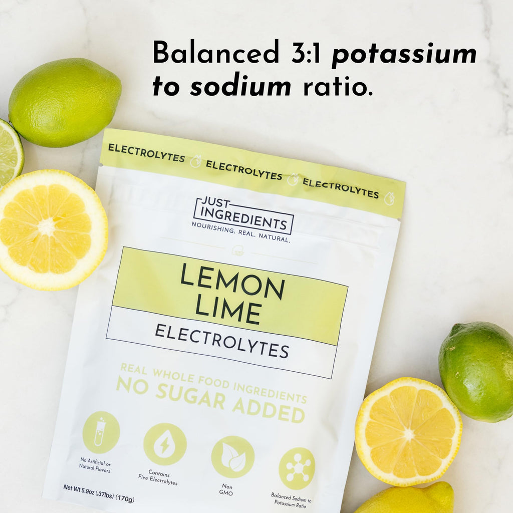 Lemon Lime Electrolytes – 30‑Serving Hydration Drink Mix with Coconut Water, Sea Salt, and Trace Minerals – Supports Energy, Recovery, and Electrolyte Balance*