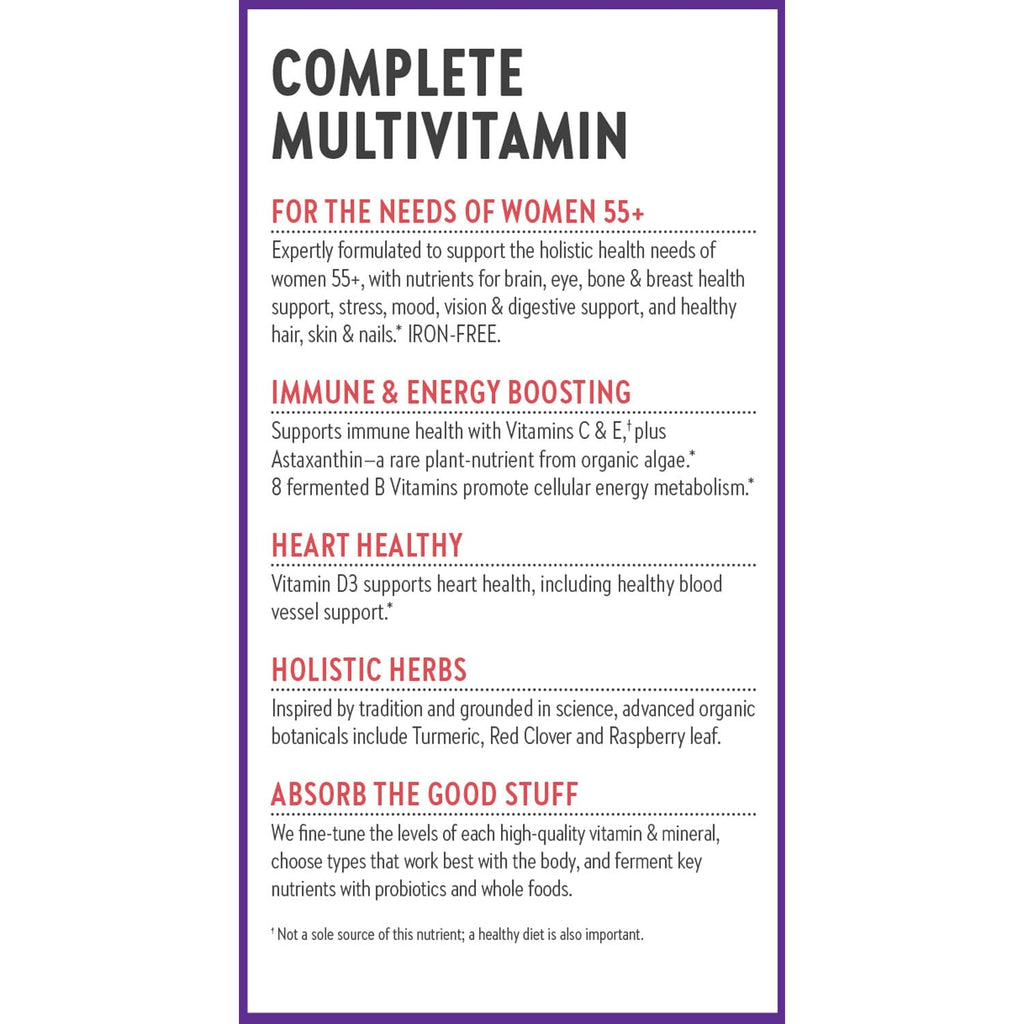 New Chapter Women’s Multivitamin 55+, Astaxanthin, B6, B12, D3, Vitamin C & Zinc, Immune, Heart, Cellular Energy, and Bone Support, Gentle on The Stomach