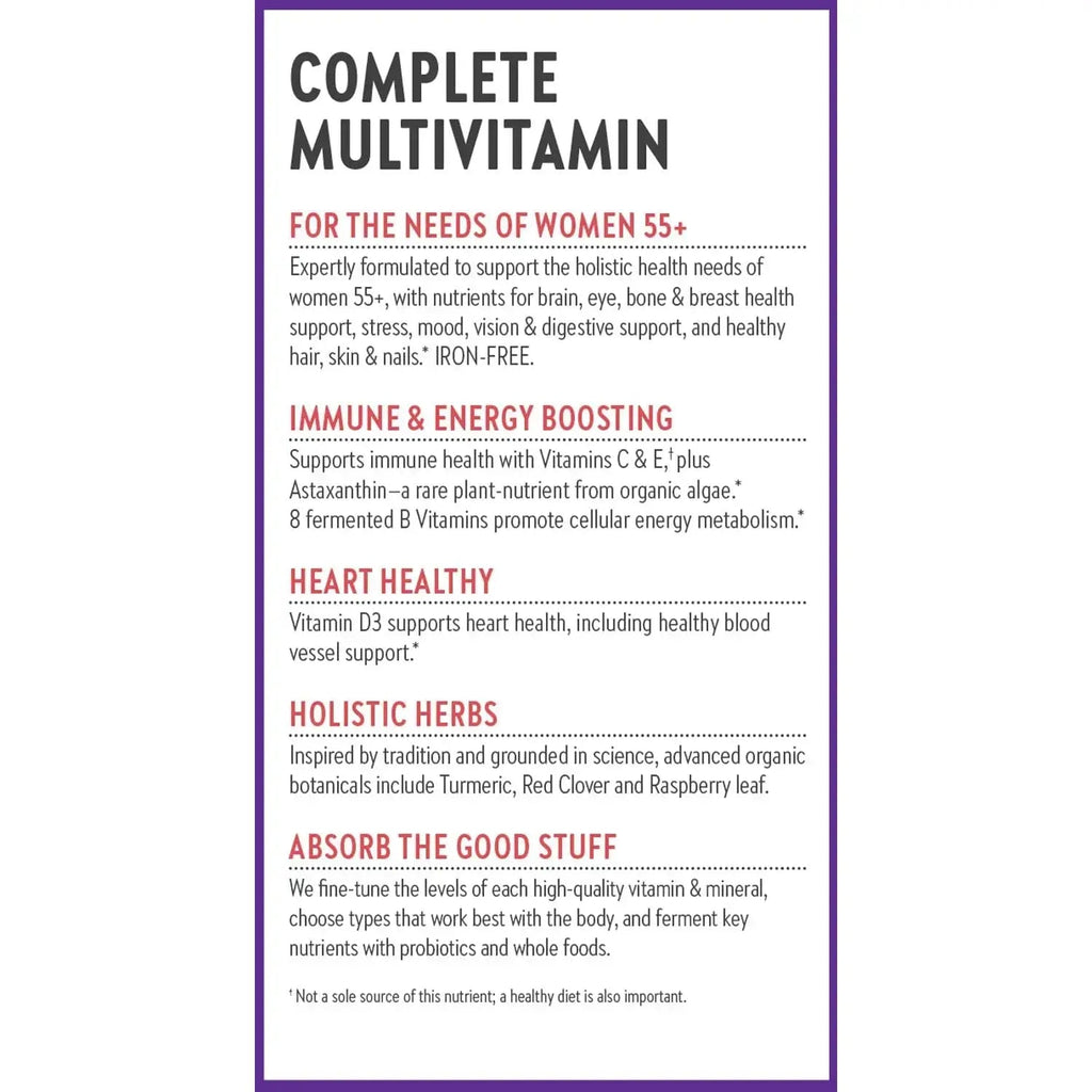New Chapter Women’s Multivitamin 55+, Astaxanthin, B6, B12, D3, Vitamin C & Zinc, Immune, Heart, Cellular Energy New Chapter Au supplements
