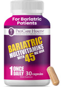 ProCare Health Bariatric Multivitamin with 45mg Iron (30 Easy to Swallow Capsules) - Once Daily Post-Op Support for Gastric Bypass ProCare Health Au supplements