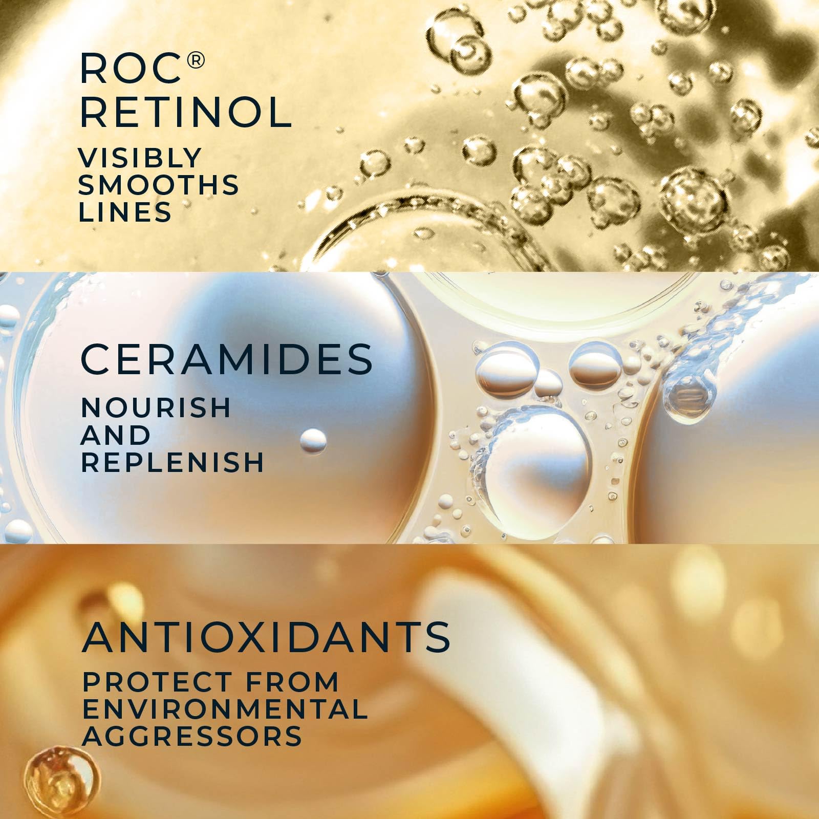 RoC Retinol Correxion Anti-Aging Wrinkle Night Serum, Retinol Serum for Face, Daily Treatment for Fine Lines