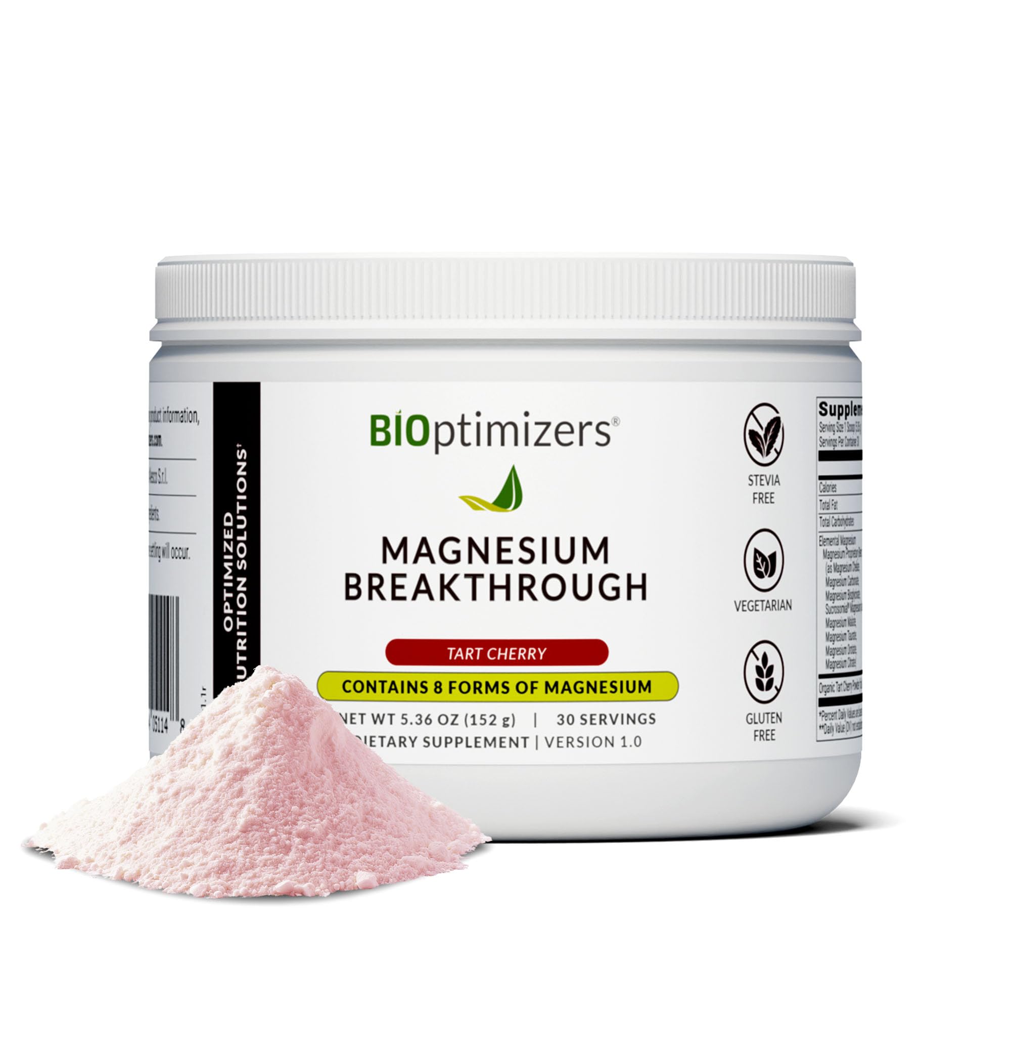 BIOptimizers Magnesium Breakthrough Drink - 8 Forms of Magnesium, Electrolytes, Sleep Health, Stress, Muscle Recovery, Heart Support | Glycinate, Citrate, Malate- Tart Cherry BIOptimizers Au supplements