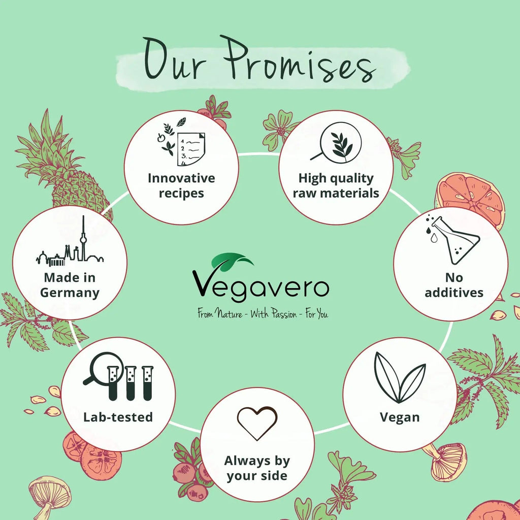 Vegavero Vegan Collagen Complex + Hyaluronic Acid | NO Additives | Vegan Collagen Powder Vollagen® | Essential Amino Acids | 120 Capsules Vegavero Au supplements