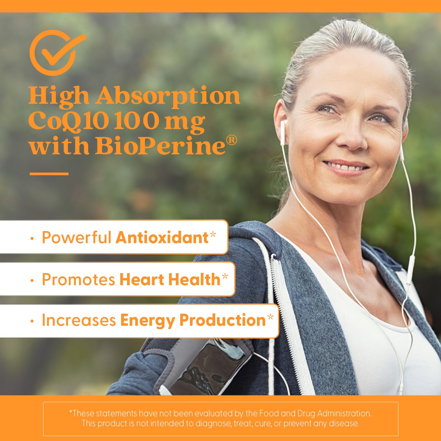 Doctor's Best High Absorption CoQ10 with BioPerine Supplement - Coenzyme Q10 Softgels for Heart Health & Antioxidant Support, Naturally Fermented CoQ10 100mg