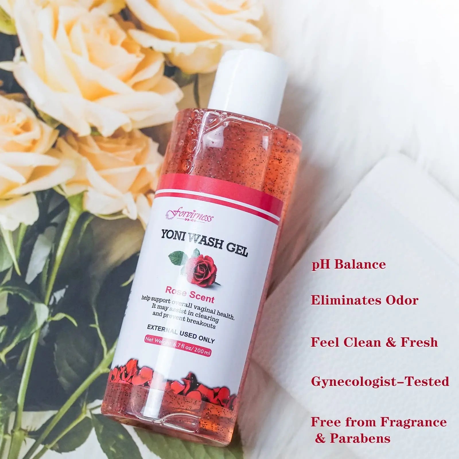 forvirness Feminine Wash with Cleaning Factor, Vaginal Wash - Clean, Remove Odor, pH Balance forvirness Au supplements