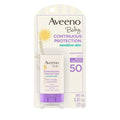 Aveeno Baby Continuous Protection Mineral Sunscreen Stick for Sensitive Skin with Broad Spectrum SPF 50 Protection for Face & Body
