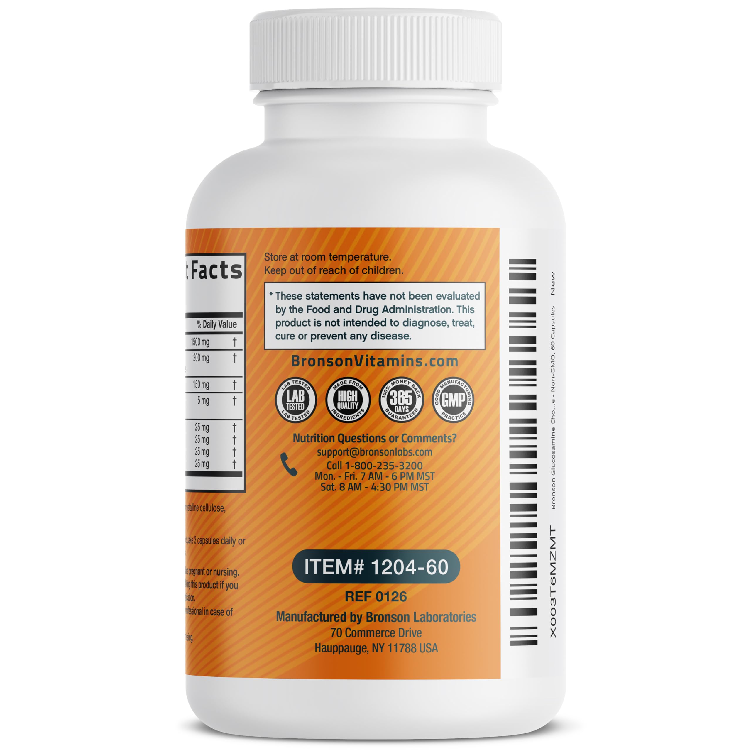 Bronson Glucosamine Chondroitin Turmeric & MSM Advanced Joint & Cartilage Formula, Supports Healthy Joints